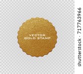 premium quality golden label ... | Shutterstock .eps vector #717763966