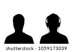 vector silhouettes of man ... | Shutterstock .eps vector #1059173039