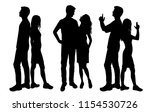 vector silhouettes men and... | Shutterstock .eps vector #1154530726