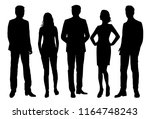 vector silhouettes men and... | Shutterstock .eps vector #1164748243