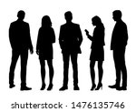 vector silhouettes of  men and... | Shutterstock .eps vector #1476135746