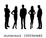 vector silhouettes of  men and... | Shutterstock .eps vector #1505364683