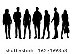 vector silhouettes of  men and... | Shutterstock .eps vector #1627169353