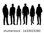 vector silhouettes of  men and... | Shutterstock .eps vector #1633023280