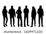 vector silhouettes of  men and... | Shutterstock .eps vector #1639971220