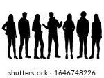 vector silhouettes of  men and... | Shutterstock .eps vector #1646748226
