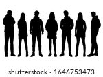 vector silhouettes of  men and... | Shutterstock .eps vector #1646753473