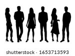 vector silhouettes of  men and... | Shutterstock .eps vector #1653713593