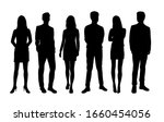 vector silhouettes of  men and... | Shutterstock .eps vector #1660454056