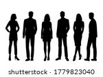 set of vector silhouettes of ... | Shutterstock .eps vector #1779823040