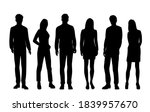 vector silhouettes of  men and... | Shutterstock .eps vector #1839957670