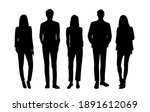 vector silhouettes of  men and... | Shutterstock .eps vector #1891612069