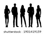 vector silhouettes of  men and... | Shutterstock .eps vector #1901419159