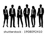 vector silhouettes of  men and... | Shutterstock .eps vector #1908092410