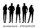 vector silhouettes of  men and... | Shutterstock .eps vector #1931645129