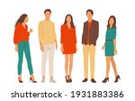  set of young men and women ... | Shutterstock .eps vector #1931883386
