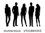 Vector Silhouettes Of  Men And...