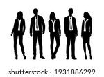 vector silhouettes of  men and... | Shutterstock .eps vector #1931886299