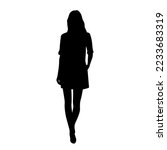 Vector Silhouette Of A Young...