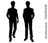 vector silhouettes of men... | Shutterstock .eps vector #732290350