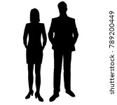 vector silhouettes of man and... | Shutterstock .eps vector #789200449