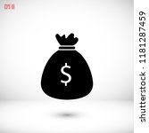 money icon vector    vector eps ... | Shutterstock .eps vector #1181287459