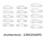 Set Of German Car Models Side...
