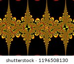 a hand drawing pattern made of... | Shutterstock . vector #1196508130