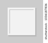 realistic square empty picture... | Shutterstock .eps vector #1036187836
