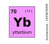 ytterbium chemical element of... | Shutterstock .eps vector #1595878909