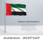 waving flag of united arab... | Shutterstock .eps vector #1816971629