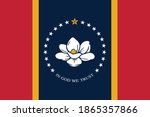 new flag of mississippi   state ... | Shutterstock .eps vector #1865357866