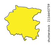 simple outline map of friuli... | Shutterstock .eps vector #2116643759