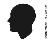 head silhouette. vector... | Shutterstock .eps vector #769126729