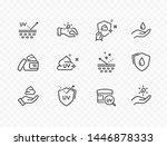 skin care line icons isolated... | Shutterstock .eps vector #1446878333