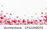 valentine's paper confetti... | Shutterstock .eps vector #1912340053