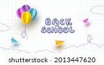 back to school notebook... | Shutterstock .eps vector #2013447620