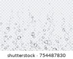 bubbles underwater texture... | Shutterstock .eps vector #754487830