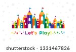 kids castle from colorful... | Shutterstock .eps vector #1331467826