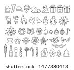 christmas decoration collection.... | Shutterstock .eps vector #1477380413