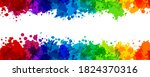 rainbow splash vector... | Shutterstock .eps vector #1824370316