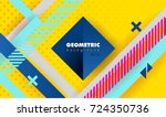hipster modern geometric... | Shutterstock .eps vector #724350736