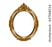 decorative frame of a round... | Shutterstock .eps vector #647068216