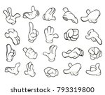 a set of vector cartoon... | Shutterstock .eps vector #793319800