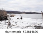 Icy Waters By The Dock In The...