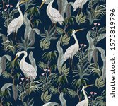 Seamless Pattern In Chinoiserie ...
