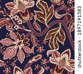 ethnic seamless pattern with... | Shutterstock .eps vector #1897191583