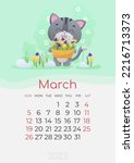Calendar Of 2023 Year  March ...