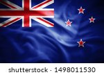 New Zealand Flag Of Silk  3d...