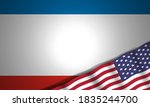 crimea and american flag of... | Shutterstock . vector #1835244700